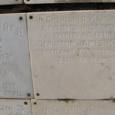 McGEE Benjamin James -1971