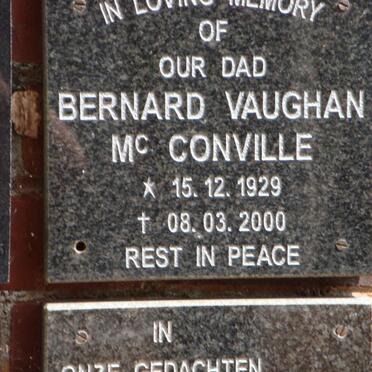 McCONVILLE Bernard Vaughan 1929-2000