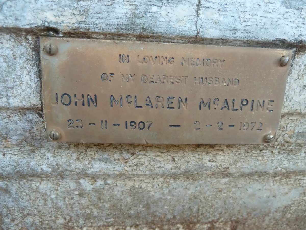 MCALPINE John McLaren 1907-1972