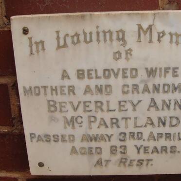 McPARTLAND Beverley Anne -1970