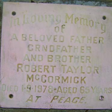 McCORMICK Robert Taylor -1978