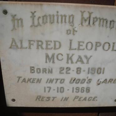 McKAY Alfred Leopold 1901-1966