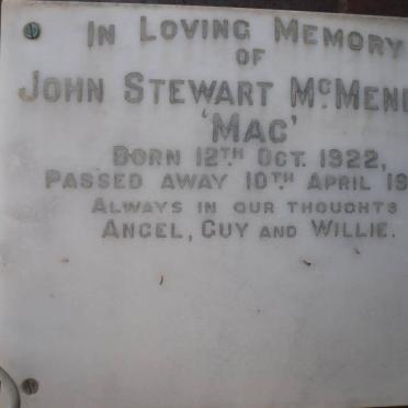 McMENEMY John Stewart 1922-1967