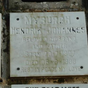 MYBURGH Hendrik Johannes 1927-1998