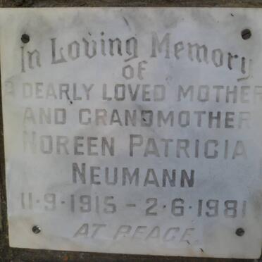NEUMANN Noreen Patricia 1915-1981