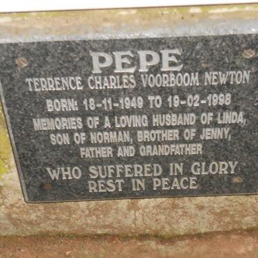 NEWTON Terrence Charles Voorboom 1949-1998