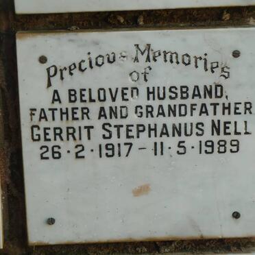NELL Gerrit Stephanus 1917-1989