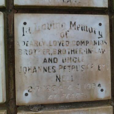 NELL Johannes Petrus 1934-1984