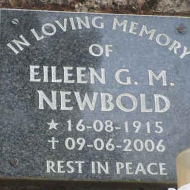 NEWBOLD Eileen G.M. 1915-2006