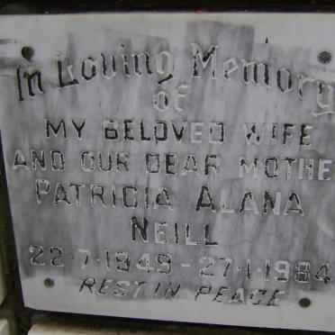 NEILL Patricia Alana 1949-1984