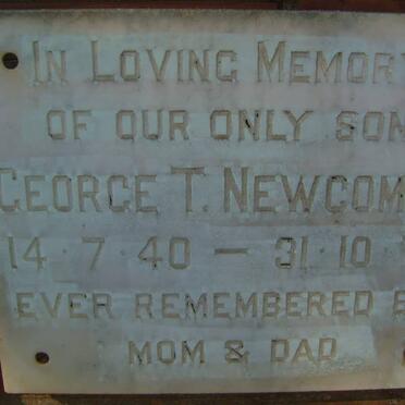 NEWCOMBE George T. 1940-1978