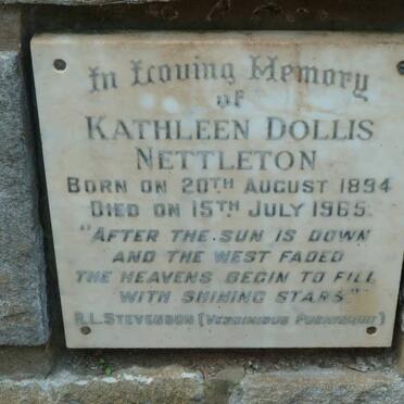 NETTLETON Kathleen Dollis 1894-1965