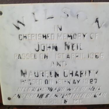 NEIL John -1966 &amp; Maureen Charity -1987