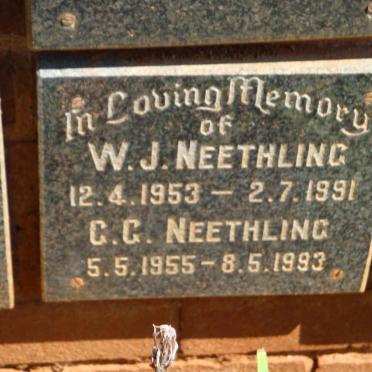 NEETHLING G.G. 1955-1993 &amp; W.J. 1953-1996