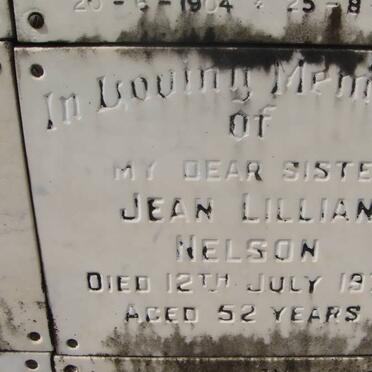 NELSON Jean Lillian -1972