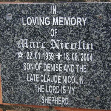 NICOLIN Marc 1959-2004