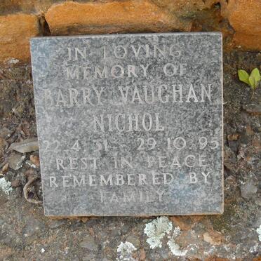 NICHOL Barry Vaughan 1931-1995