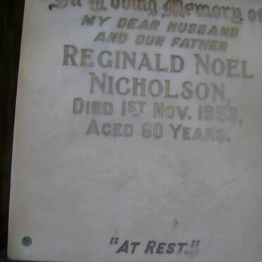 NICHOLSON Reginald Noel -1953