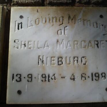 NIEBURG Sheila Margaret 1914-1984