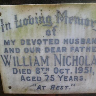 NICHOLAS William -1951