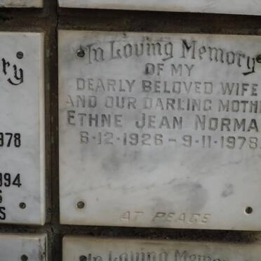 NORMAN Ethne Jean 1926-1978