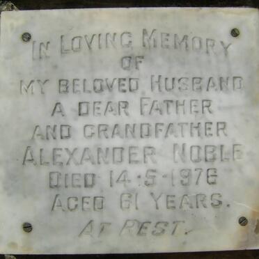 NOBLE Alexander -1976