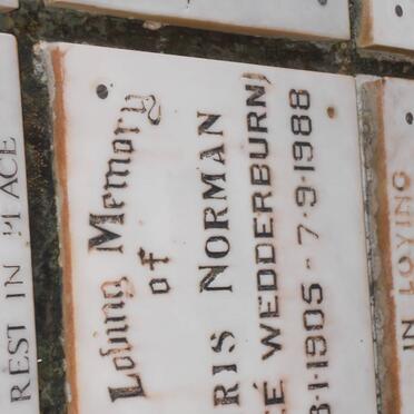 NORMAN Iris nee WEDDERBURN 1905-1988