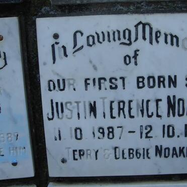 NOAKES Justin Terence 1987-1987