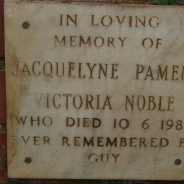 NOBLE Jacquelyne Pamela Victoria -1988