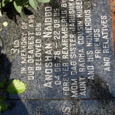 NAIDOO Andshan 1978-1995