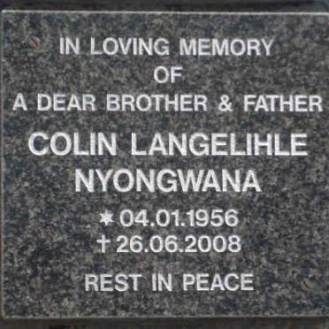 NYONGWANA Colin Langelihle 1956-2008