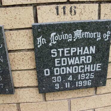O’DONOGHUE Stephan Edward 1925-1996