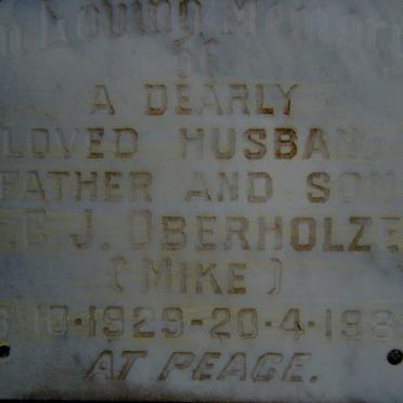 OBERHOLZER M.C.J. 1929-1980