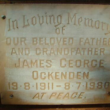 OCKENDEN James George 1911-1980