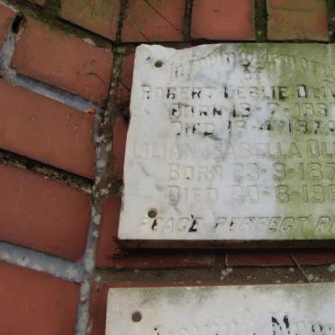 OLIVER Lilian Isabella 1877-1980 :: OLIVER Robert Leslie 1897-1974