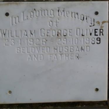 OLIVER William George 1926-1989