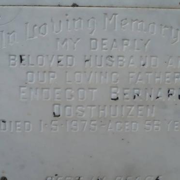 OOSTHUIZEN Endecot Bernard -1975