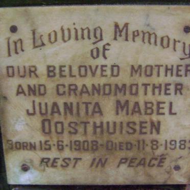 OOSTHUIZEN Juanita Mabel 1908-1983