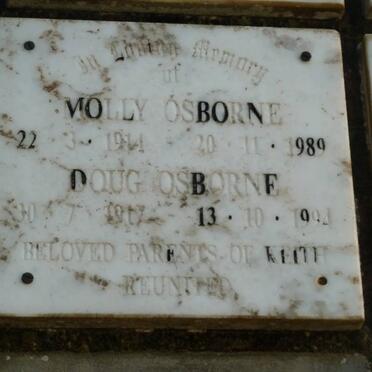 OSBORNE Doug 1917-1994 &amp; Molly 1914-1989