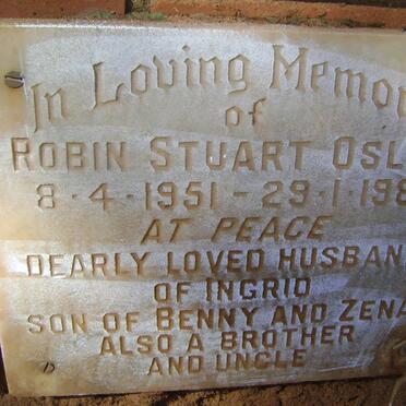 OSLER Robin Stuart 1951-1981