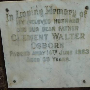 OSBORN Clement Walter -1963