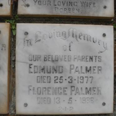 PALMER Edmund -1977 &amp; Florence -1986