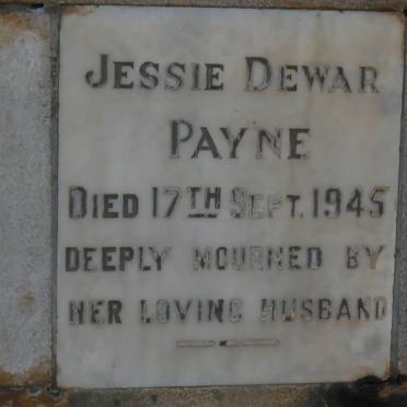 PAYNE Jessie Dewar -1945