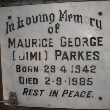 PARKES Maurice George 1942-1985