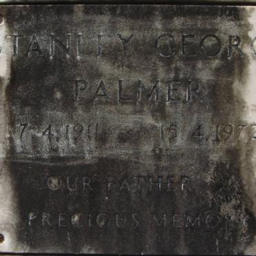 PALMER Stanley George 1911-1972
