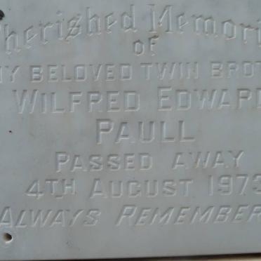 PAULL Wilfred Edward -1973