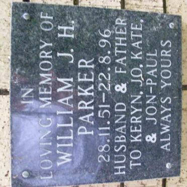 PARKER William J.H. 1951-1996