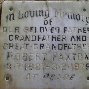 PAXTON Robert 1887-1979