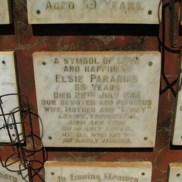 PARADIES Elsie -1961