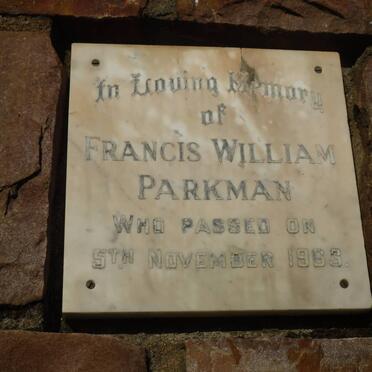 PARKMAN Francis William -1963
